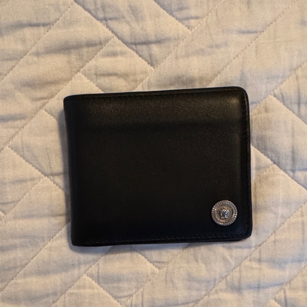 Versace Black Leather Wallet